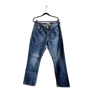 Wrangler 20X Mens Medium Wash Denim Straight Jeans Blue Size 36